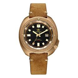 ADDIESDIVE Herren-Armbanduhr Bronze Datum Analog Automatik Herren Automatikuhr AD2104 von ADDIESDIVE