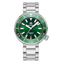 ADDIESDIVE taucheruhr Herren NH35A Automatik Automatikuhr 100bar wasserdicht Armbanduhren Mit Saphirglas Edelstahlarmband (Green) von ADDIESDIVE