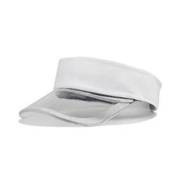 ADEADE Unisex Sonnenhut Visor Cap Retro Sonnenvisier Transparente Kunststoff Sonnenblende Strandhut Sonnenkappe für Golf Tennis Visor Cap für Outdoor Freiheit von ADEADE