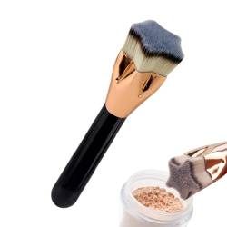 ADERN Foundation-Make-up-Pinsel, Beauty-Pinsel - Konturweicher Make-up-Pinsel in Pentagrammform,Make-up-Pinsel zum Polieren und Verblenden mit ergonomischem Griff für Dates, Partys und Geschäftsreisen von ADERN