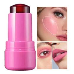 ADERN Fruchtgelee-Lippenstift, Lippen-Wangen-Fleckenstift, 5g Jelly Fruit Lippenbalsam, Natürlicher, getönter Wangen-Lipgloss, guter Farb-Lidschatten für Party-Make-up von ADERN