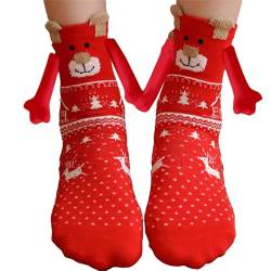 Socken Mit Magnetarmen | Weihnachten Magnetische Socken Mit Händen | Lustige Magnetische Atmungsaktive Erwachsene Paar Socken | Socken Händchen Halten Geschenke Für Paare Für Männer Und Frauen von ADERN