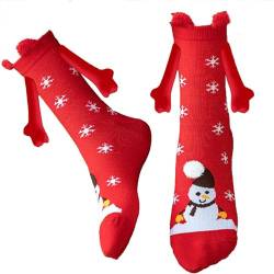 Socken Mit Magnetarmen | Weihnachten Magnetische Socken Mit Händen | Lustige Magnetische Atmungsaktive Erwachsene Paar Socken | Socken Händchen Halten Geschenke Für Paare Für Männer Und Frauen von ADERN