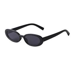 ADEWU Retro Oval Sonnenbrillen Herren Damen 90er Vintage Rechteckig Sonnenbrille für Reise Fahren Geschenk von ADEWU