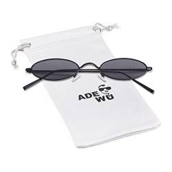 ADEWU Retro Oval Sonnenbrillen Metall Runde Vintage Brillen für Herren Damen von ADEWU