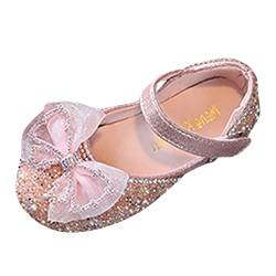 ADMAY Sandalen Damen Sommerschuhe Elegant Flip Flops Mode Frühjahr und Sommer Mädchen Sandalen Kleid Tanz Leistung Prinzessin Schuhe Pailletten Strass Mesh Schleife Hakenschlaufe Sandalen Jungen 25 von ADMAY