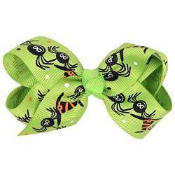 Halloween Kostüm Damen Hexenkostüm Teufel Y25K Halloween Schleife Knoten Haarnadeln Halloween Haarschleifen Clip Bunte Clip Niedliche Bowknot Clip Haarschmuck für Mädchen Babys (C, One Size) von ADMAY