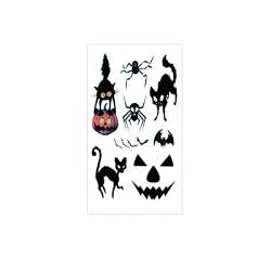 Halloween Kostüm Damen Hexenkostüm Teufel Y26K Wasserdichter Schweiß-lustiger Cartoon-Hut Einweg-Halloween-Kinder-Aufkleber Papier Punker Kostüm Männer (L, One Size) von ADMAY