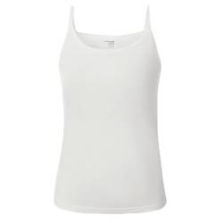 ADMIN Camisole für Mädchen in der Wachstumsphase, superweiche Baumwoll-Unterhemd-Tanktops (as3, Numeric_Height, Girl, Weiß, 140) von ADMIN