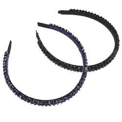 ADOCARN 2st Stirnband Beauty-haarreifen Diamant Kopfschmuck Haarreifen Für Haarband Strass Schlichte Stirnbänder Zum Basteln Bling Haarband Gewöhnliche Fräulein Kunsthandwerk Kristall von ADOCARN