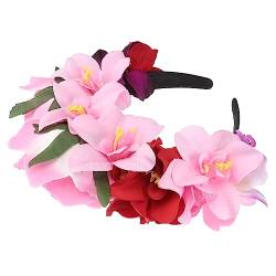 ADOCARN Haarschmuck Kopfbedeckung 1 Stück Rosen-Zubehör Für Mädchen Braut-Accessoires Weihnachtsdekoration Haar-Accessoires Für Teenager-Mädchen Stirnbänder Für Frauen Make-Up Blumen- von ADOCARN