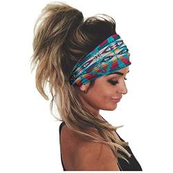 Drucken Haarbügel für Haare Women Wrap Head Bandana Headband elastisches Headband Haartücher Damen Sommer von ADXFWORU