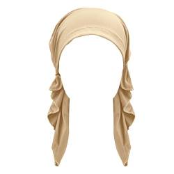 -Hut-Kappe ethnischer böhmischer vorgebundener Zopf-Haar-Abdeckungs-Verpackungs-Turban-Kopfbedeckungs-Hut Stirnband Unter Helm Damen von ADXFWORU
