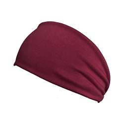 stirnband mädchen Yoga Breite Stirnbänder Elastische Haarbänder Stilvolle Haaraccessoires Rutschfest Turban Haarschmuck für Mädchen Sommer Bandana Breites Anti-Rutsch Haarband von ADXFWORU