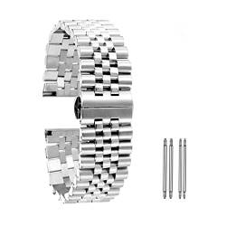 ADovz Armband Edelstahl Armband Männer Uhr Zubehör Sport wasserdichte Band Weibliche Armband 20mm 22mm Frühling Armband (Color : 20mm_A) von ADovz