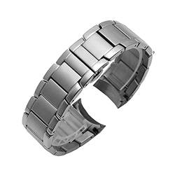ADovz Armband Metall-Edelstahlarmband, geeignet for Smart-Watch-Armband, Schmetterlingsschnalle, mattiertes Schwarz, Silber, Roségold, 22 mm Armband (Color : 22mm_Rose Gold) von ADovz