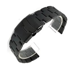 ADovz Armband Uhrenarmband, 20 mm 22 mm, massives Edelstahlband, Metall-Faltarmband, Herren-Armbanduhr, Zubehör, Armband (Color : 22mm_Blue) von ADovz