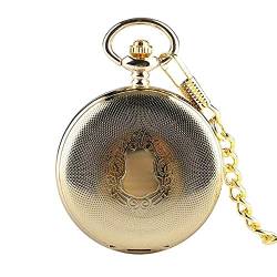 ADovz Taschenuhr Gold Steampunk mechanische Taschenuhr Handaufzug Uhr Anhänger Kette Uhr for Männer Frauen von ADovz