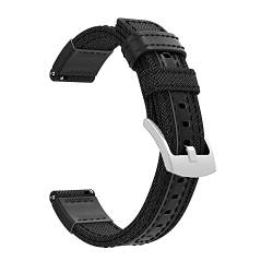 AEHON Nylon-Canvas-Armband für Garmin Vivoactive 3/4/Forerunner 645 245M 745/Venu SQ/S40 Sport Smart Quick Replacement Wristband Correa, 20 mm, Achat von AEHON