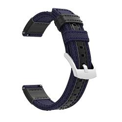 AEHON Nylon-Canvas-Armband für Garmin Vivoactive 3/4/Forerunner 645 245M 745/Venu SQ/S40 Sport Smart Quick Replacement Wristband Correa, 22 mm, Achat von AEHON