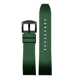 AERIALA Für Casio GA110/100/120 GA140/300 GA710/700 DW5600 DW5000 GWM5610 GA2100 Refit Silikon Gummi Uhrenarmband Herren Armband Zubehör(Grüne schwarze Schließe, 16 mm) von AERIALA