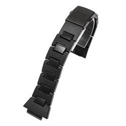 AERIALA Modisches Armband für Casio DW6900/DW9600/GW-M5610/DW5600, 16 mm Bandanstoßende, wasserdichtes Harzband(Schwarz, 16 mm) von AERIALA