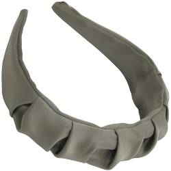 AERZETIX - C71348 - Diadem Haarreif stirnbänder 30x390 mm - farbe grau - aus satin und kunststoff - haar, seide, gesicht, frisur, glamour, mode, romantik, dutt von AERZETIX