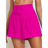 AFAZ New Trading UG Shorts Vielseitige Strandshorts mit geraden Taschen für Damen Rose Rot Frühlings-einfache einfarbige Badehose für Damen von AFAZ New Trading UG