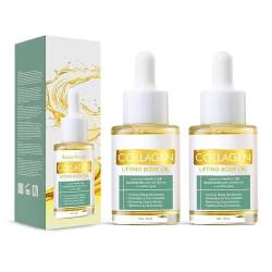 Beauty Lady Collagen Lifting Body Oil - Beauty Women Collagen Lifting Body Oil,Anti Aging Collagen Serum For Face,Anti Aging Collagen Oil Fo Neck,Decollete,Upper Arms,Thighs Reduces Fine Lines (2Pc) von AFGQIANG