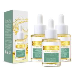 Beauty Lady Collagen Lifting Body Oil - Beauty Women Collagen Lifting Body Oil,Anti Aging Collagen Serum For Face,Anti Aging Collagen Oil Fo Neck,Decollete,Upper Arms,Thighs Reduces Fine Lines (3Pc) von AFGQIANG