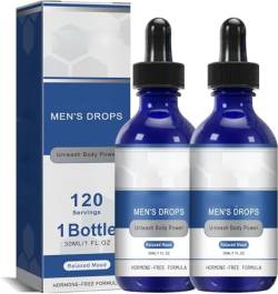 Nexusbio Labs Complex Men's Drops - 30ml Complex Men's Drops Nexus Bio,Nexusbio Powermax Malebiotix Men’s Drops,Complex Mens Drops,Revitahepa Blue Direction Drops for Men (2Pcs) von AFGQIANG