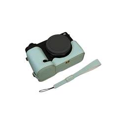 AFGRAPHIC Kameratasche Himmelblau PU Leder Schutzhülle Halbkörper Cover Base Case mit Bodenöffnung Version für Sony ZV-E1 spiegellose Kamera, himmelblau, Halbkörper-Basisgehäuse von AFGRAPHIC