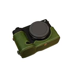 AFGRAPHIC Kameratasche PU Leder Grün Schutzhülle Halbkörper Cover Base Case für Sony ZV-E1 spiegellose Kamera, grün, Halbkörper-Basisgehäuse von AFGRAPHIC