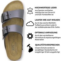 AFS-Schuhe 2100 Pantolette für Damen aus Leder mit Fussbett, Made in Germany von AFS-Schuhe