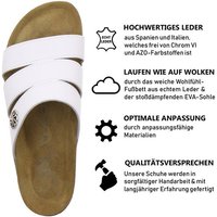 AFS-Schuhe 2113 Pantolette für Damen aus Leder, bequeme Sandalen mit Fußbett von AFS-Schuhe