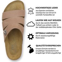 AFS-Schuhe 2113 Pantolette für Damen aus Leder, bequeme Sandalen mit Fußbett von AFS-Schuhe
