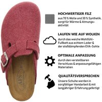 AFS-Schuhe 26900 Hausschuh für Damen aus Filz mit Fußbett, Made in Germany von AFS-Schuhe