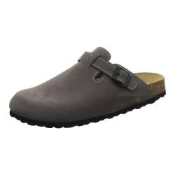 AFS-Schuhe 3900 Herren Clogs, Bequeme Hausschuhe für Männer, Pantoffeln aus Leder, Made in Germany (40 EU, Stone Nubuk) von AFS-Schuhe