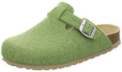 AFS-Schuhe Damen Hausschuhe geschlossen aus Filz, Bequeme, warme Winter Clogs, Made in Germany, 26900 (39 EU, grün) von AFS-Schuhe
