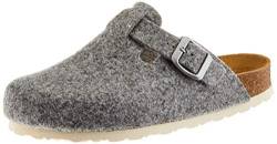 AFS-Schuhe Damen Hausschuhe geschlossen aus Filz, Bequeme, warme Winter Clogs, Made in Germany, 26900 (43 EU, grau) von AFS-Schuhe