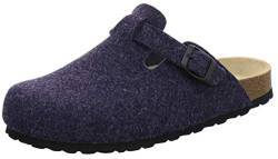 AFS-Schuhe Herren Hausschuhe geschlossen aus Filz, Bequeme, warme Winter Clogs, Made in Germany, 36900 (40 EU, Navy) von AFS-Schuhe