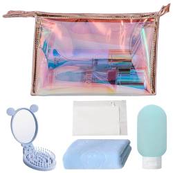 AFSN Wasserabweisende Kosmetiktasche Make-up Organizer Tasche für Reisen, Geschenke und den täglichen Gebrauch, Badezimmer Dusche Aufbewahrung Kulturbeutel, Blau, modisch von AFSN