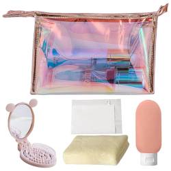 AFSN Wasserabweisende Kosmetiktasche Make-up Organizer Tasche für Reisen, Geschenke und den täglichen Gebrauch, Badezimmer Dusche Aufbewahrung Kulturbeutel, gelb, modisch von AFSN