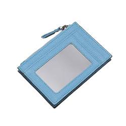 AGALUS PU Mini Ultradünne Kartenclip-Tasche Anti-Magnet-Kartenabdeckung Reißverschluss Null-Geldbörse,Farbe2 von AGALUS