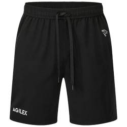 AGILEX Herren Sport Shorts - Atmungsaktiv, Schnell Trocknend, mit 2 Reißverschlusstaschen - Perfekt für Fitness, Laufen, und Andere Sportarten - Stylische Kurze Hose für Höchste Leistung und Komfort von AGILEX