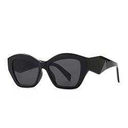 AGRIEVE Mode Sonnenbrillen Frauen Luxus Vintage Quadratische Sonnenbrille Retro Schwarz Damen Cat Eye Brillen Brillen, Schwarz, Einheitsgröße von AGRIEVE