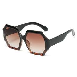 AGRIEVE Mode Übergroße Sonnenbrille Frauen Luxus Retro Sonnenbrille Weibliche UV400 Brillen Trend, C2, Einheitsgröße von AGRIEVE