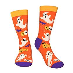 AGRIMONY Lustige Halloween Geist Socken für Männer Frauen Teenager Junge - Lustig Gespenst Geist Bunte Coole Witzige Spaß Socken Mit Motiv- Halloween Geschenke Geschenkideen Kostüme von AGRIMONY