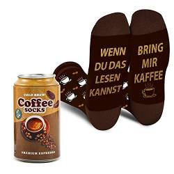 Lustige Kaffee Socken Herren Papa Jungen Teenager - Wenn Du Das Lesen Kannst Bring Mir Kaffee- Bunte Männer Witzige Coole Socken - Geschenk Vatertag Valentinstag Weihnachten Geburtstagsgeschenk von AGRIMONY