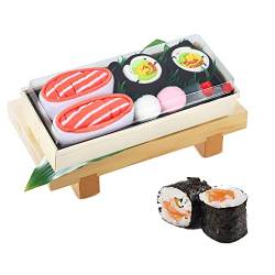 Lustige Socken in Sushi-Form Herren Papa Damen-Geschenke für Männer Lustig Witzige Verrückte Motiv Socken Japanische Geschenkideen Vatertagsgeschenk Ostern Weihnachten Geburtstagsgeschenk - 2 Paar von AGRIMONY